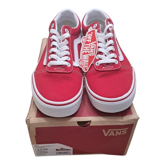 NWT Vans Ward Canvas Sneakers – Racing Red/White – Men’s Size 8.0 ( 26 cm ) - Picture 3 of 13